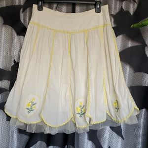 Free People yellow cotton skirt🌼